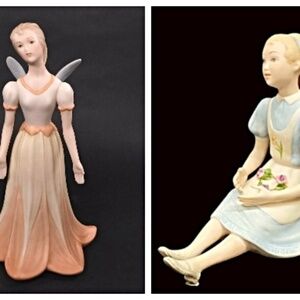 2 Laszlo Ispanky Porcelain Figurines Sugar Plum Fairy and Alice